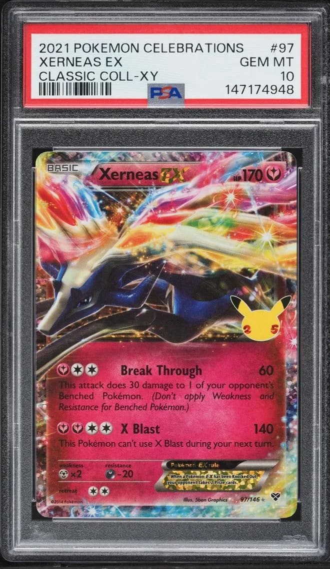 Xerneas EX, Celebrations Classic Collection, PSA 10