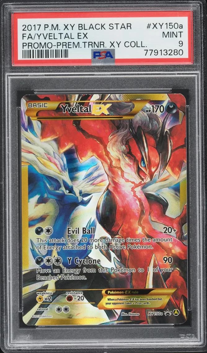 Yveltal EX, XY Black Star Promo, PSA 9