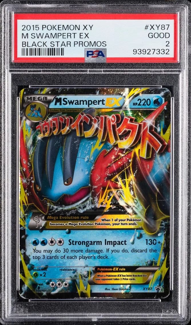 M Swampert EX, XY Black Star Promos, PSA 2