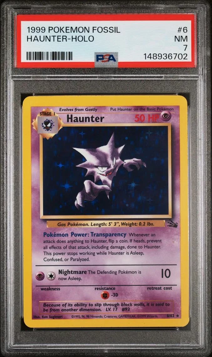 Haunter-Holo, Fossil, PSA 7