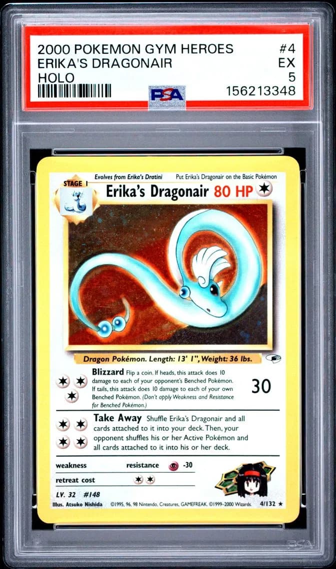Erika'S Dragonair, Gym Heroes, PSA 5