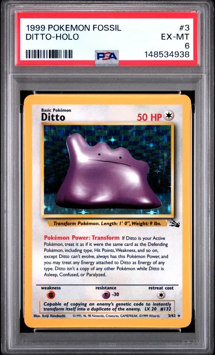 Ditto-Holo, Fossil, PSA 6