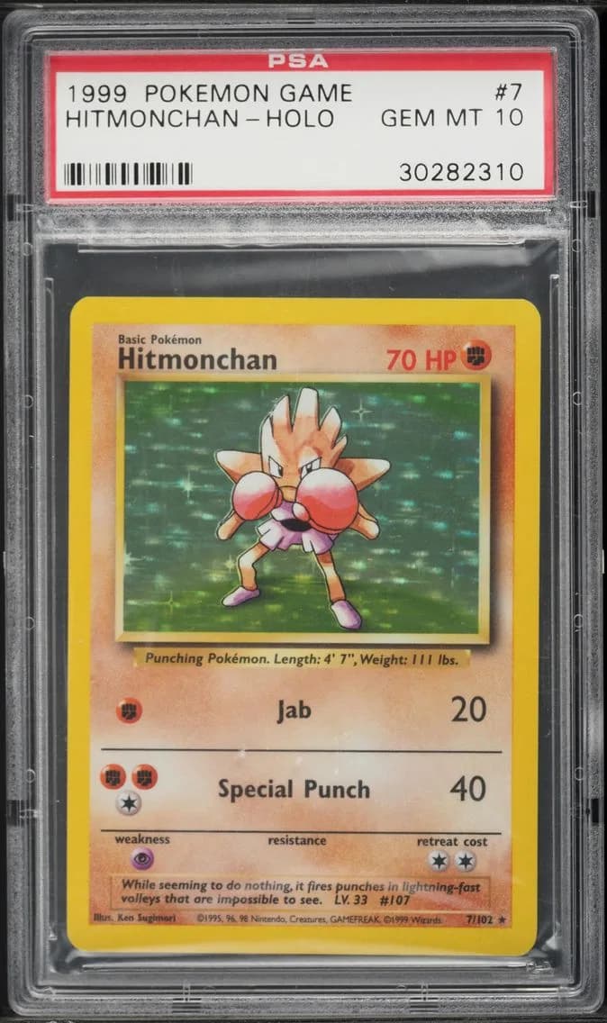 Hitmonchan-Holo, Game, PSA 10