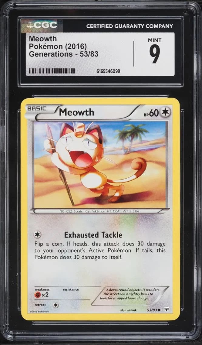 Generations Meowth, Generations, CGC 9