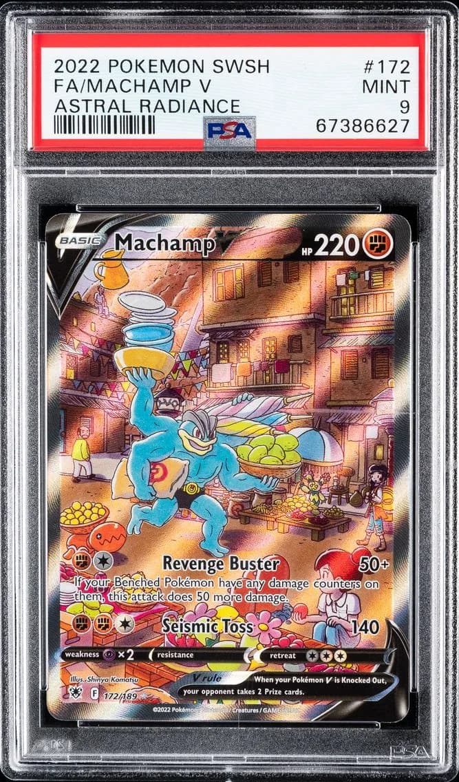 Machamp V, Sword & Shield Astral Radiance, PSA 9
