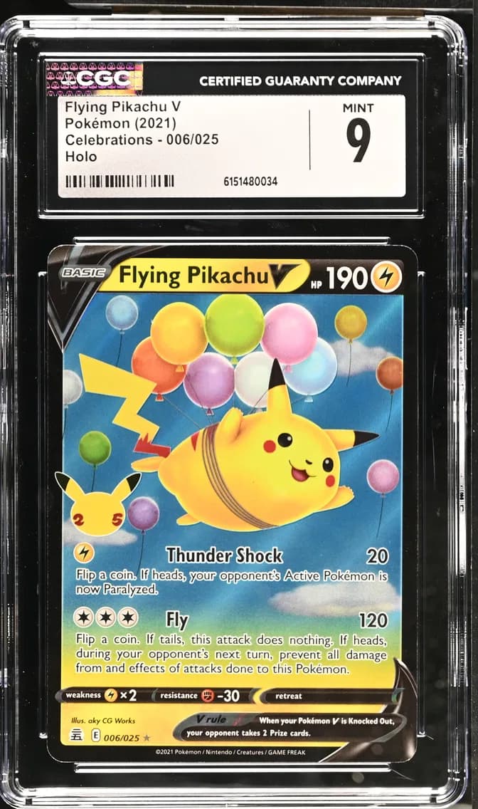 Flying Pikachu V, Celebrations, CGC 9