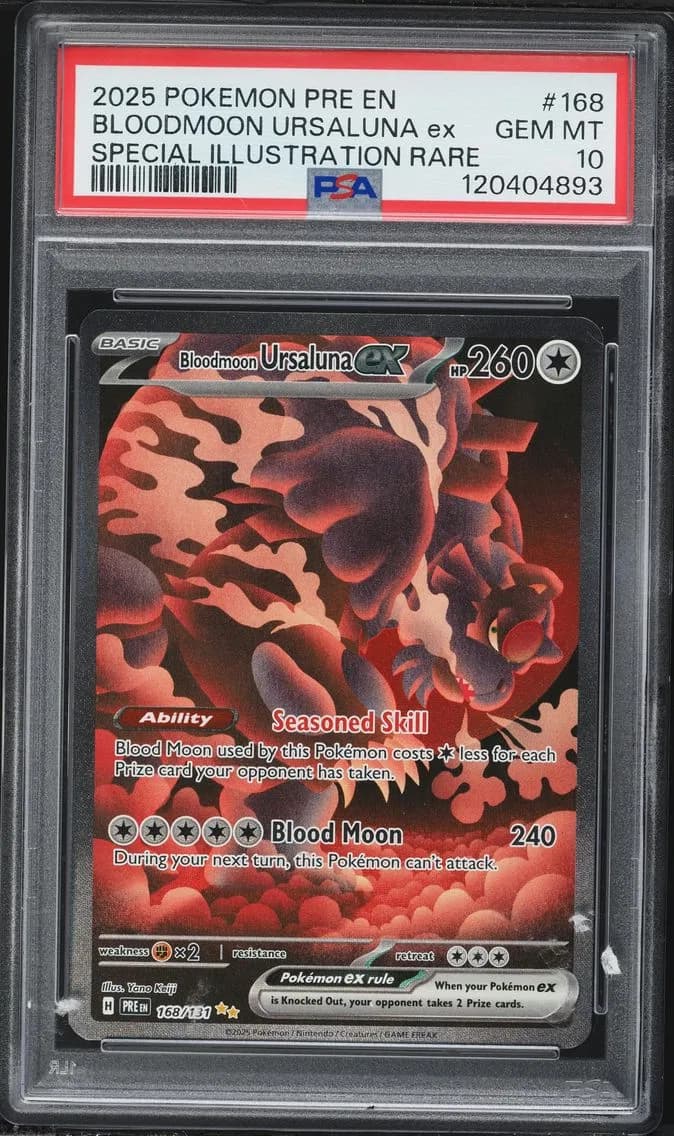 Bloodmoon Ursaluna EX, Prismatic Evolutions, PSA 10