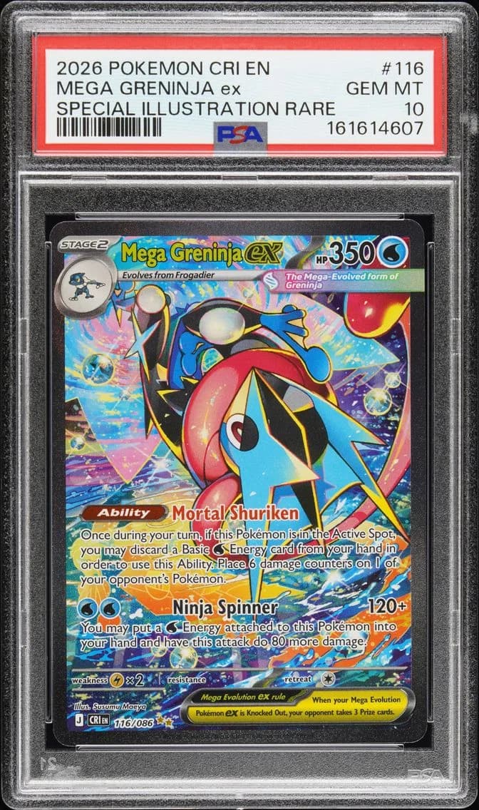 Mega Greninja EX, Chaos Rising, PSA 10