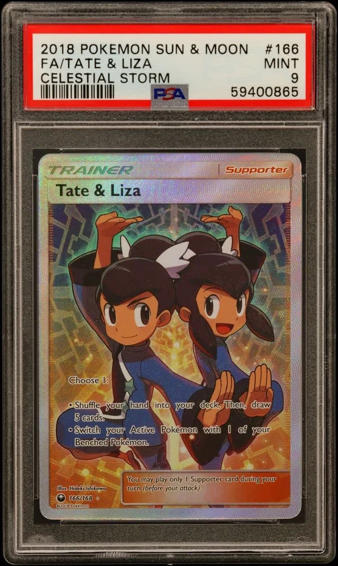 Tate & Liza, Sun & Moon Celestial Storm, PSA 9