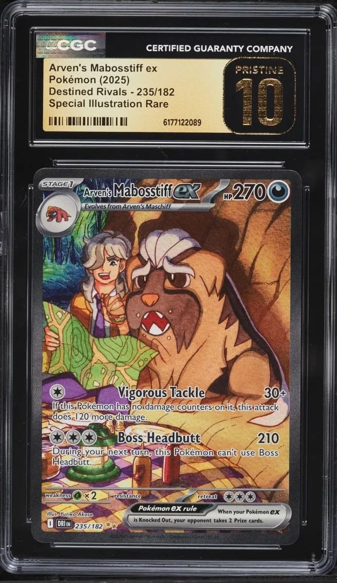 Mabosstiff EX, Destined Rivals, CGC 10