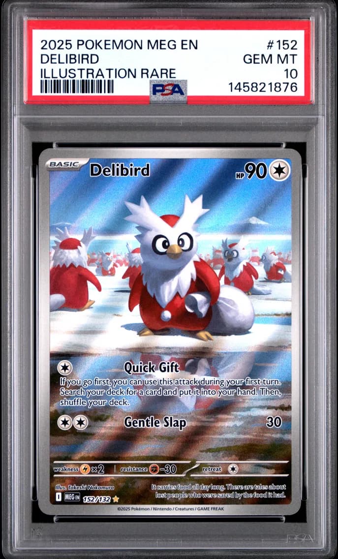Delibird, Mega Evolution, PSA 10