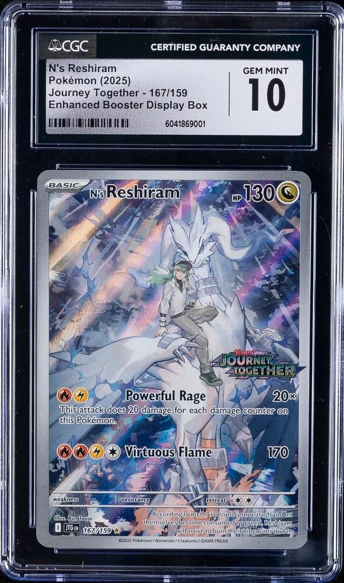 N's Reshiram 2025, Journey Together, CGC 10