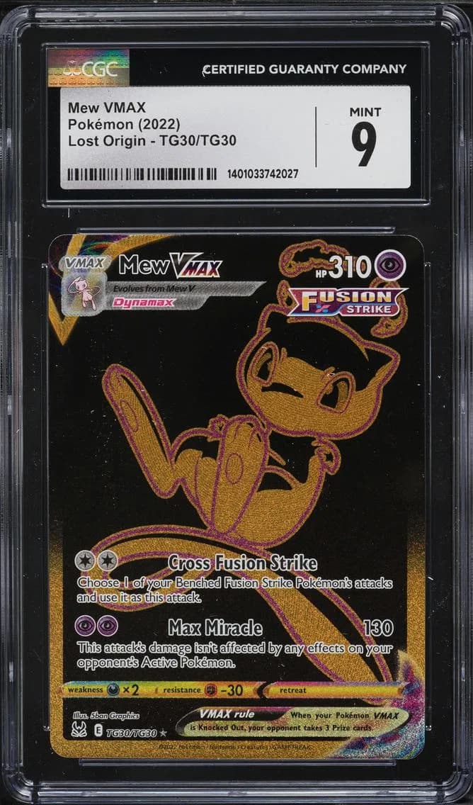 Mew VMAX, Lost Origin, CGC 9