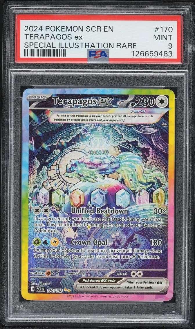 Terapagos EX, Stellar Crown, PSA 9