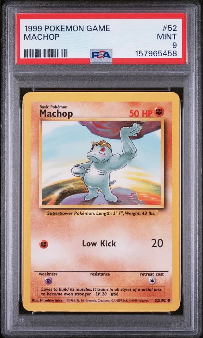 Machop, Game, PSA 9