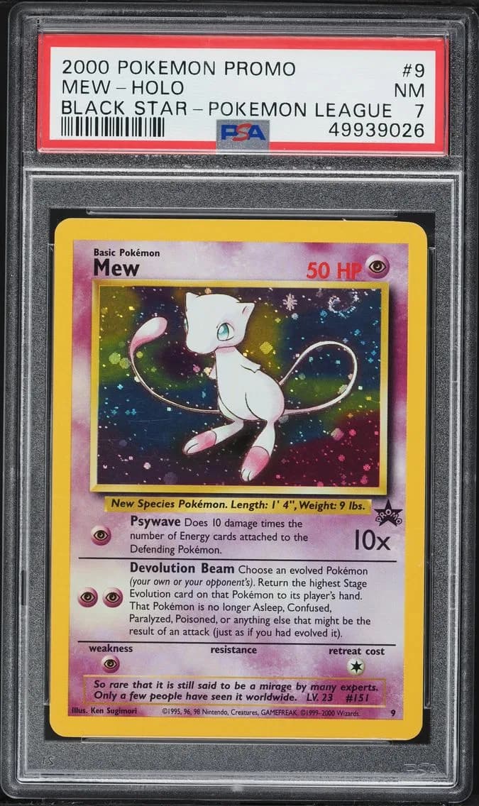 Mew-Holo, Promo Black Star, PSA 7