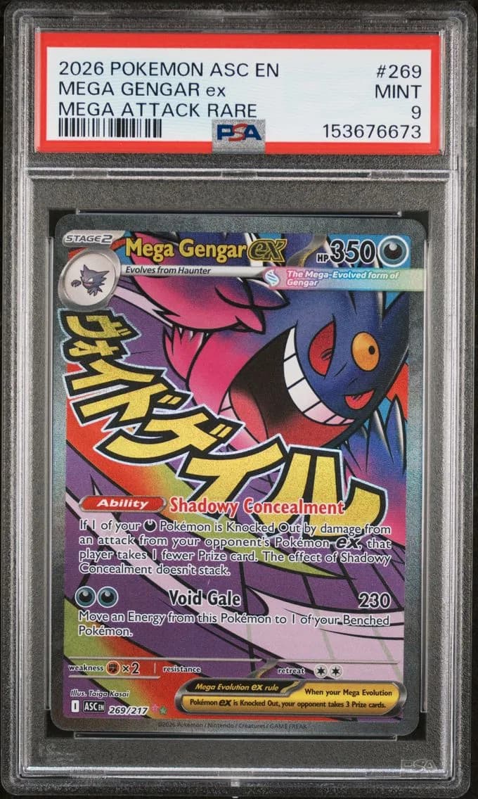 Mega Gengar EX, Ascended Heroes, PSA 9