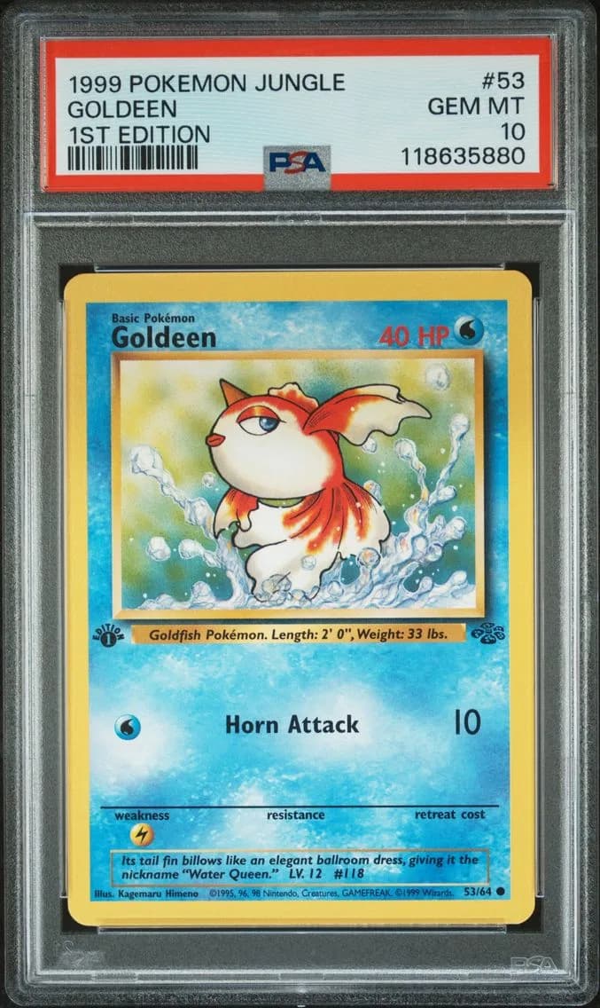 Goldeen 1st Edition, Jungle, PSA 10