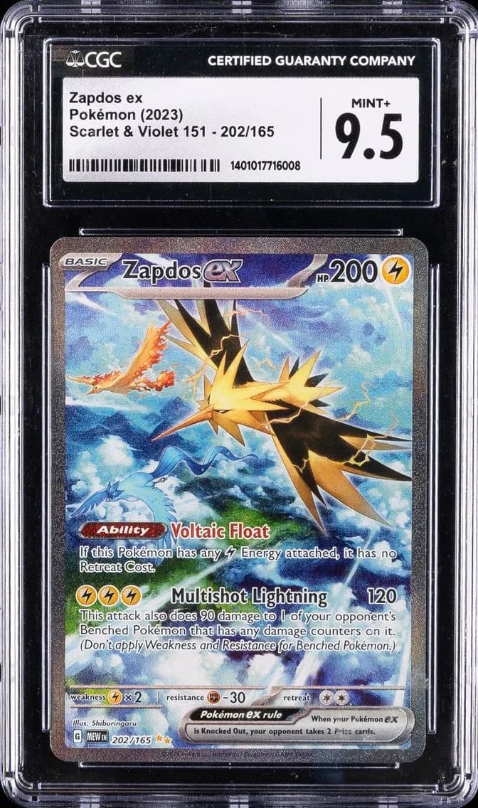Zapdos EX, Scarlet & Violet 151, CGC 9.5