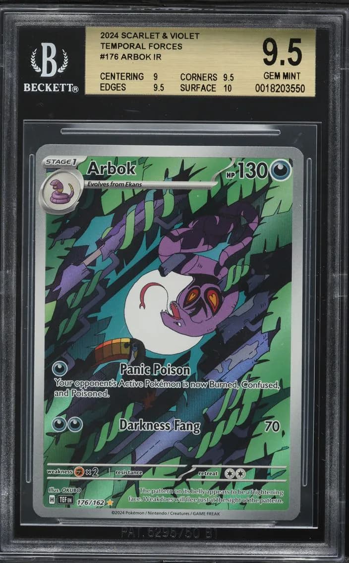 Arbok, TCG Scarlet & Violet Temporal Forces, BGS 9.5