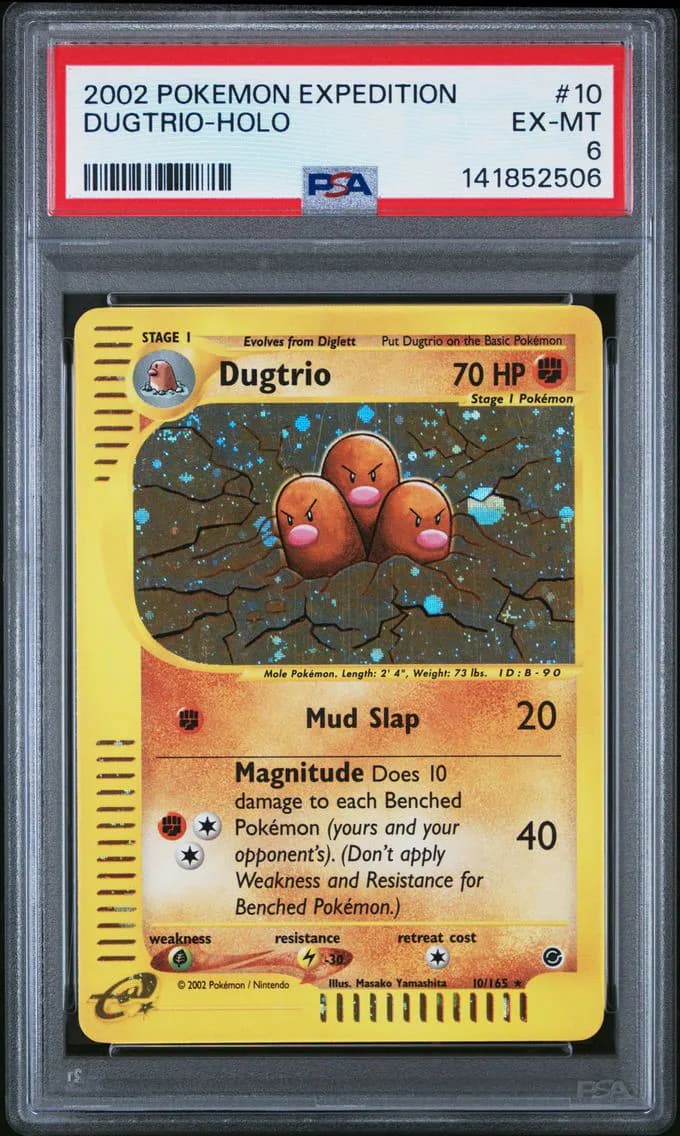 Dugtrio-Holo, Expedition, PSA 6