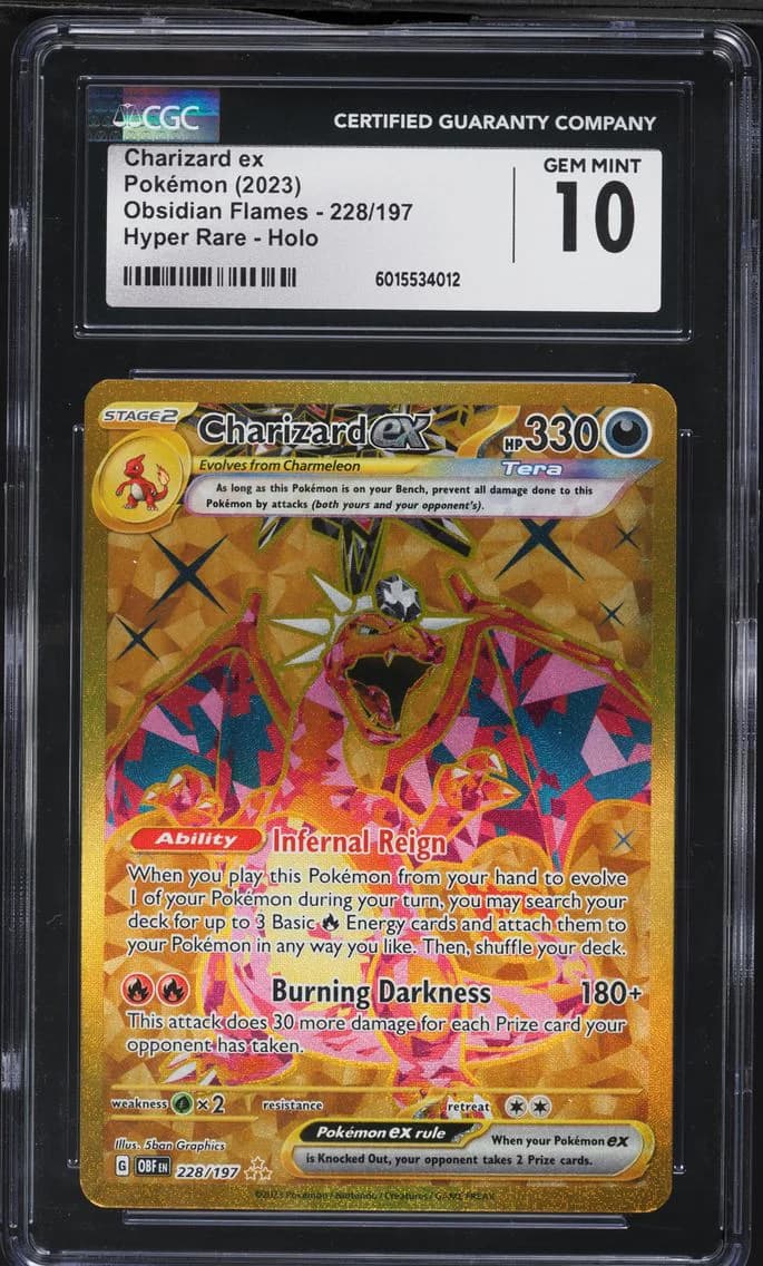 Charizard EX, Obsidian Flames, CGC 10
