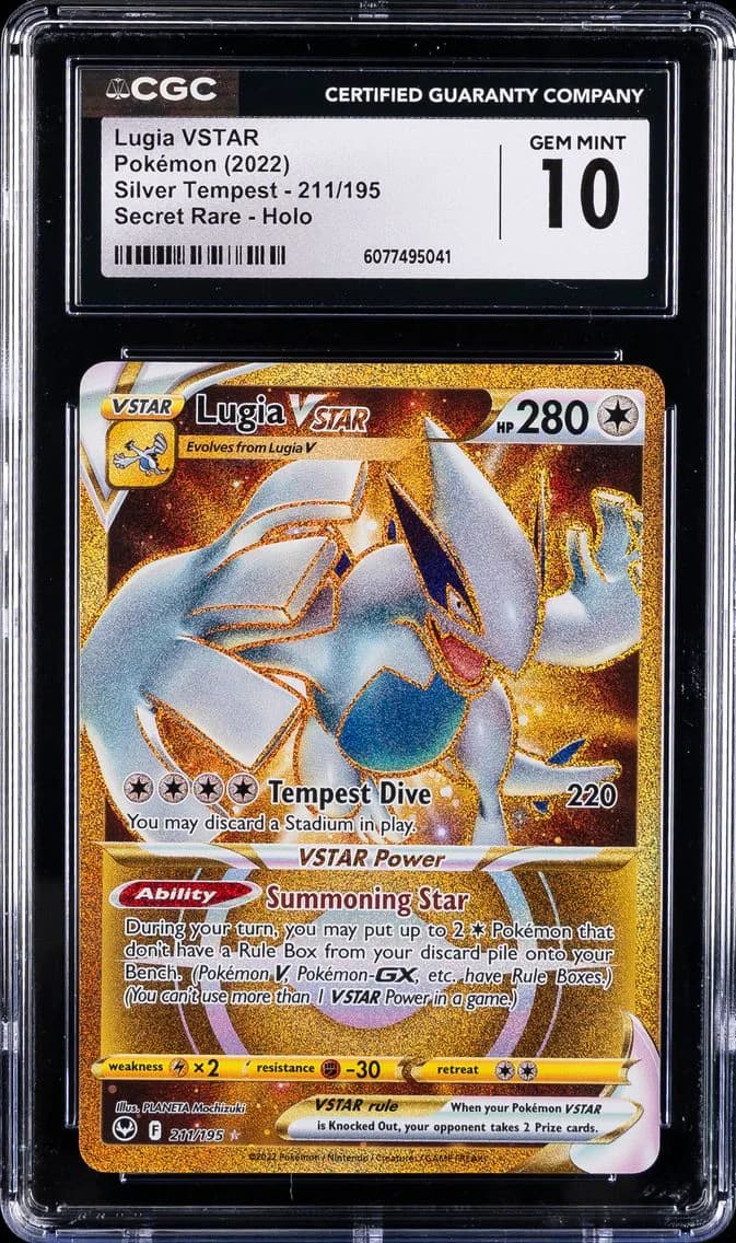 Lugia VSTAR, Silver Tempest, CGC 10