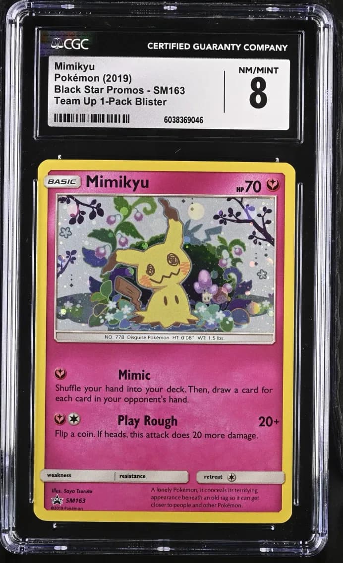 Mimikyu, Black Star Promos - Sun & Moon, CGC 8