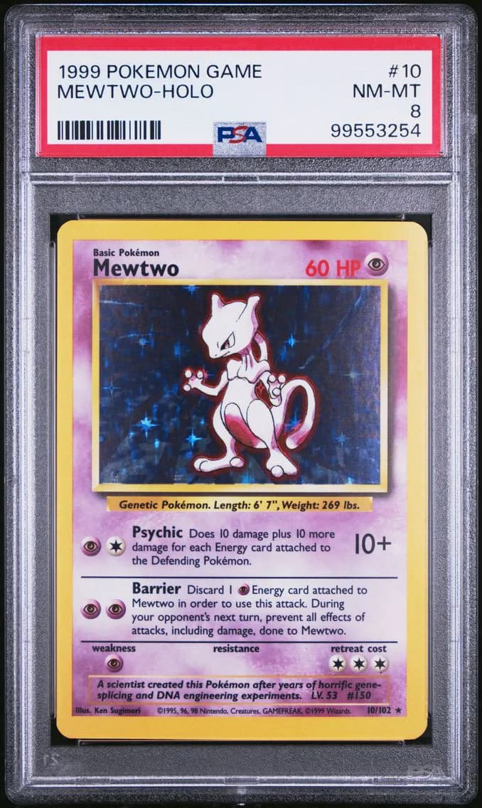 Mewtwo-Holo, GAME, PSA 8