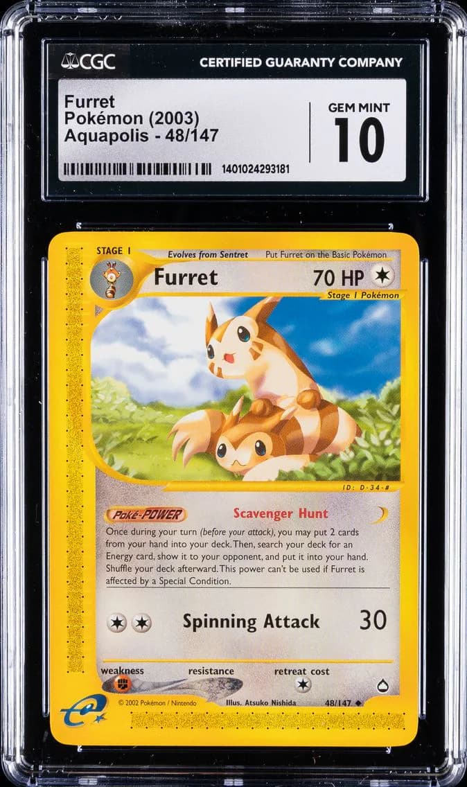 Furret, Aquapolis, CGC 10