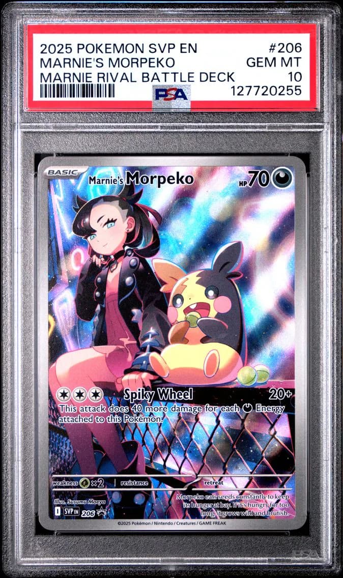 Marnie's Morpeko, SV Black Star Promo, PSA 10