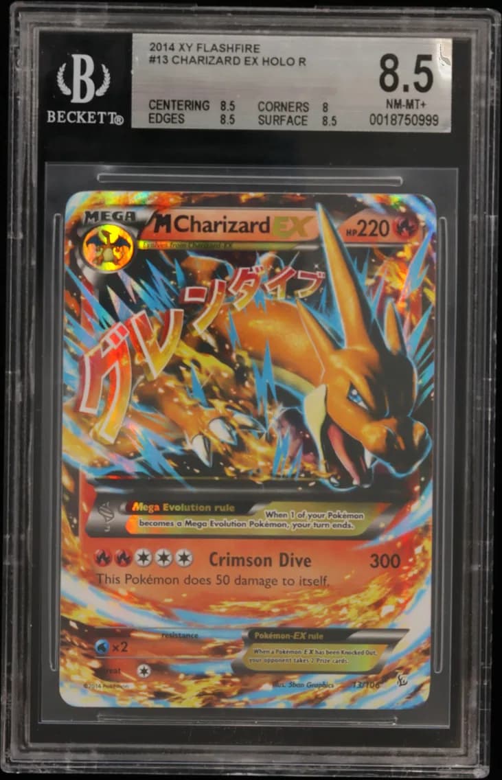 M Charizard EX HOLO R, XY Flashfire, BGS 