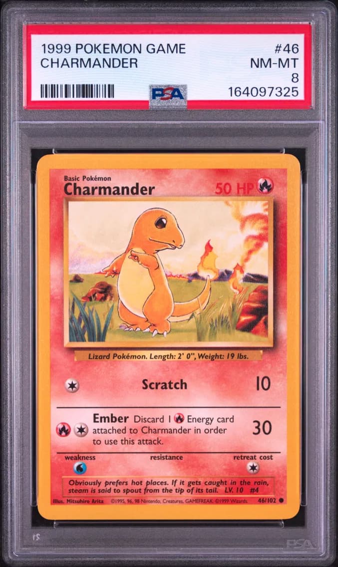 Charmander, Game, PSA 8