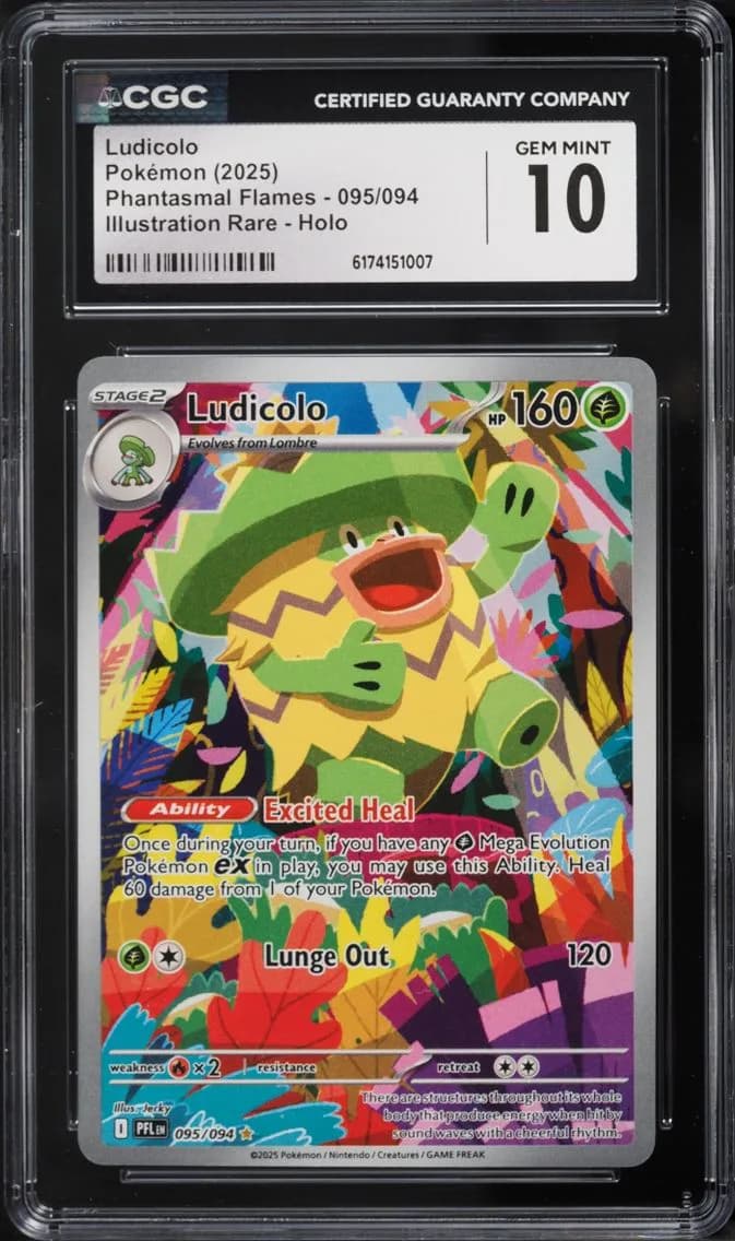 Ludicolo, Phantasmal Flames, CGC 10