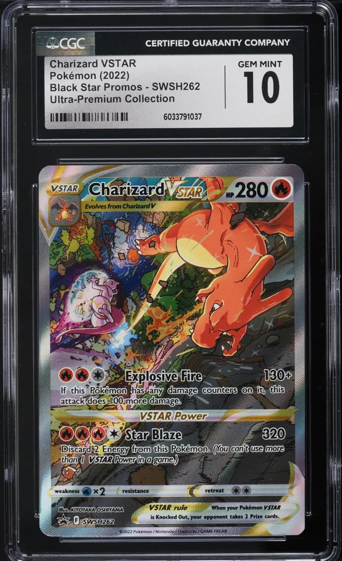 Charizard VSTAR, Black Star Promos - Sword & Shield, CGC 10