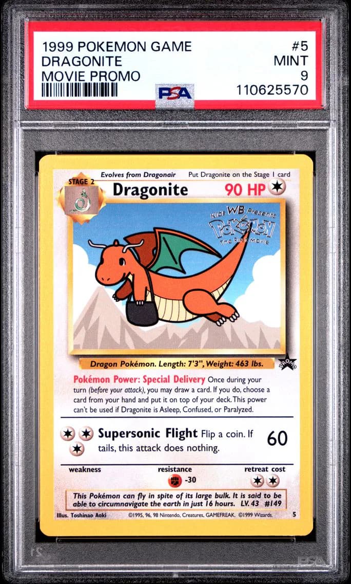 Dragonite, Game Movie, PSA 9