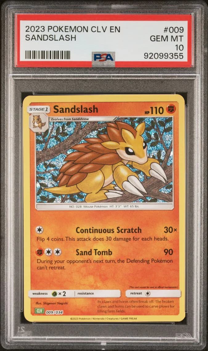 Sandslash, CLV-Trading Card Game Classic Venusaur & Lugia EX Deck, PSA 10