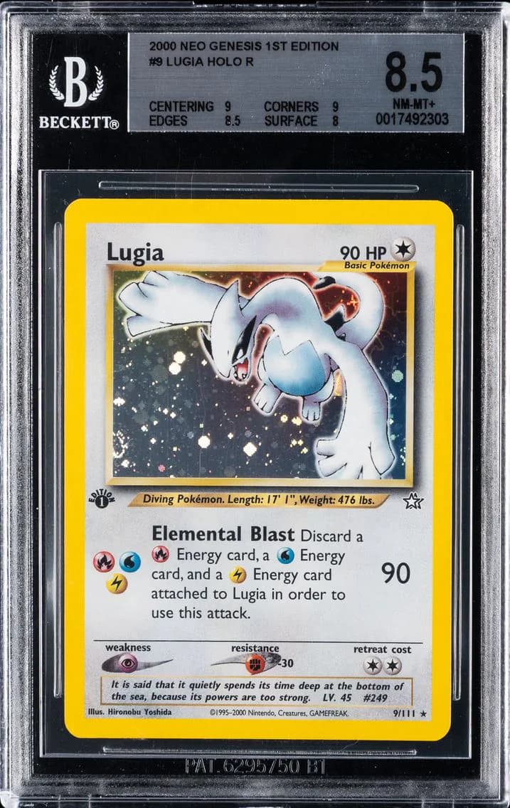 Lugia-Holo, Neo Genesis 1st Edition, BGS 8.5
