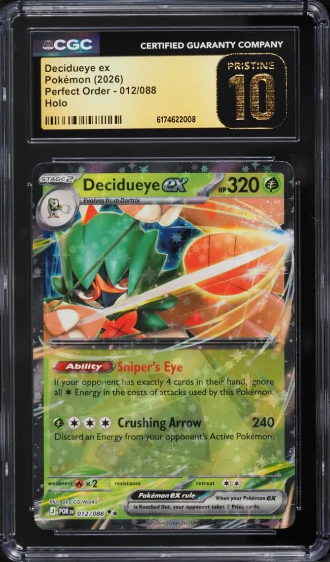 Decidueye ex, Perfect Order, CGC 10