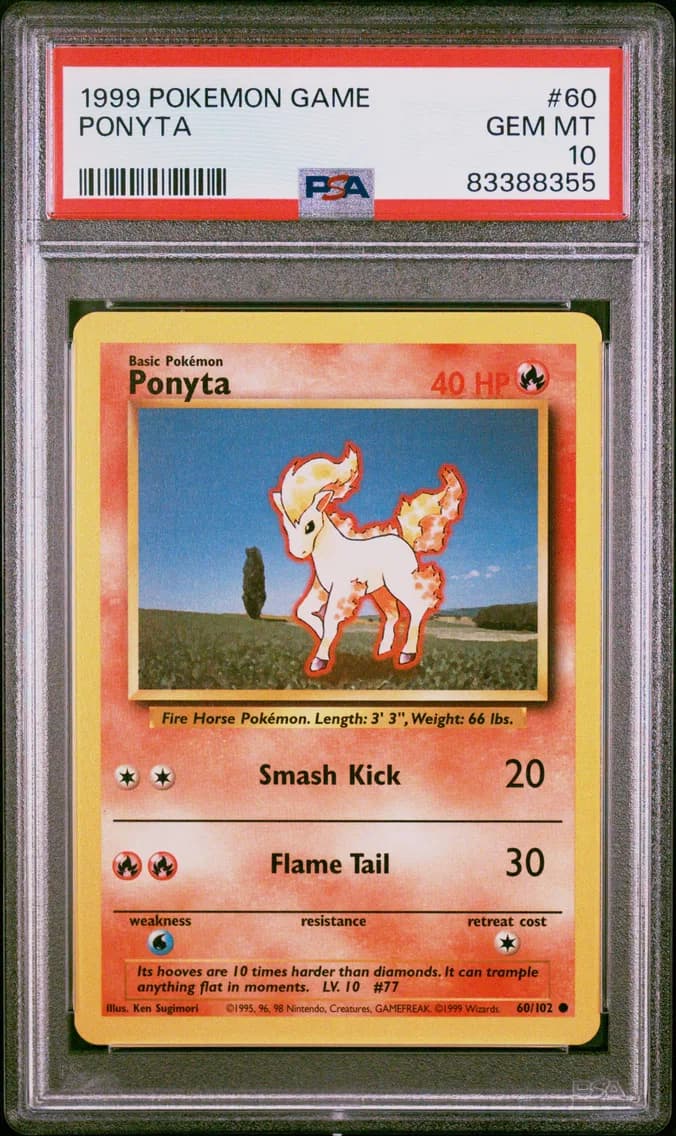 Ponyta, Game, PSA 10