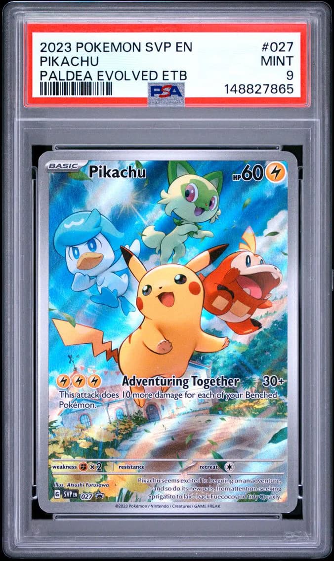 Pikachu, SV Black Star Promo, PSA 9