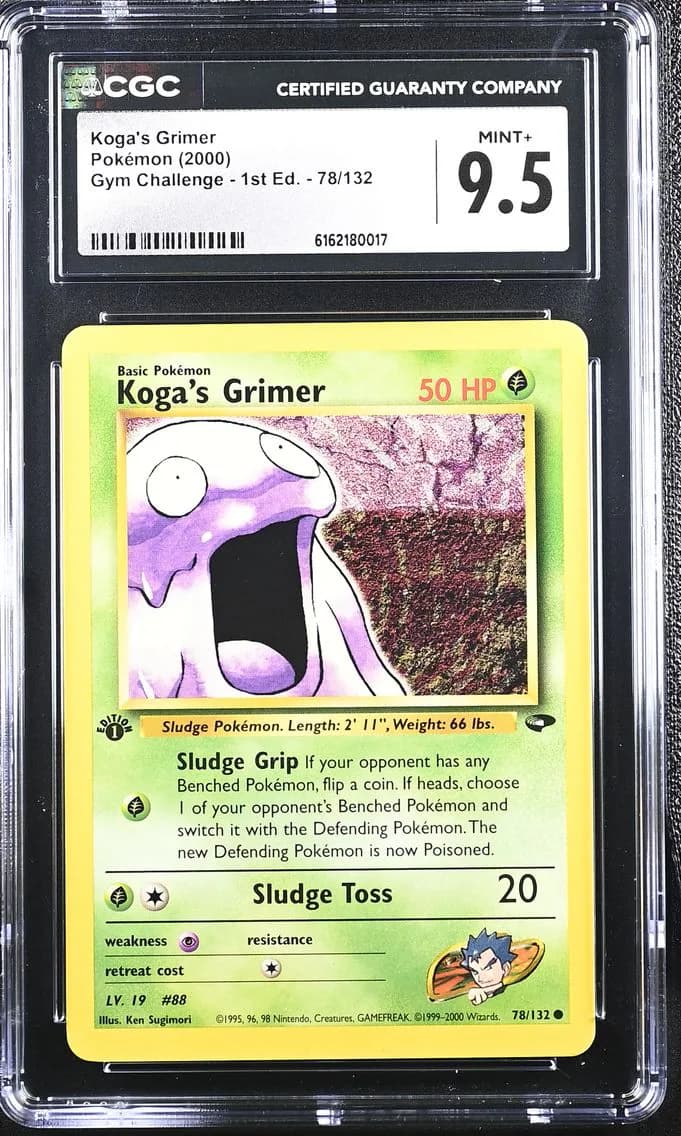 Koga's Grimer, Gym Challenge - 1st Edition, CGC 9.5