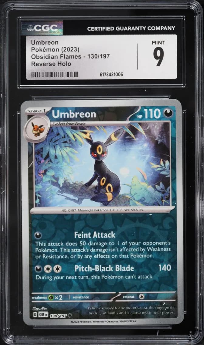 Umbreon, Obsidian Flames, CGC 9