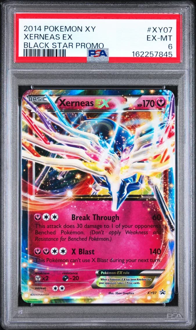 Xerneas EX, XY Black Star Promo, PSA 6