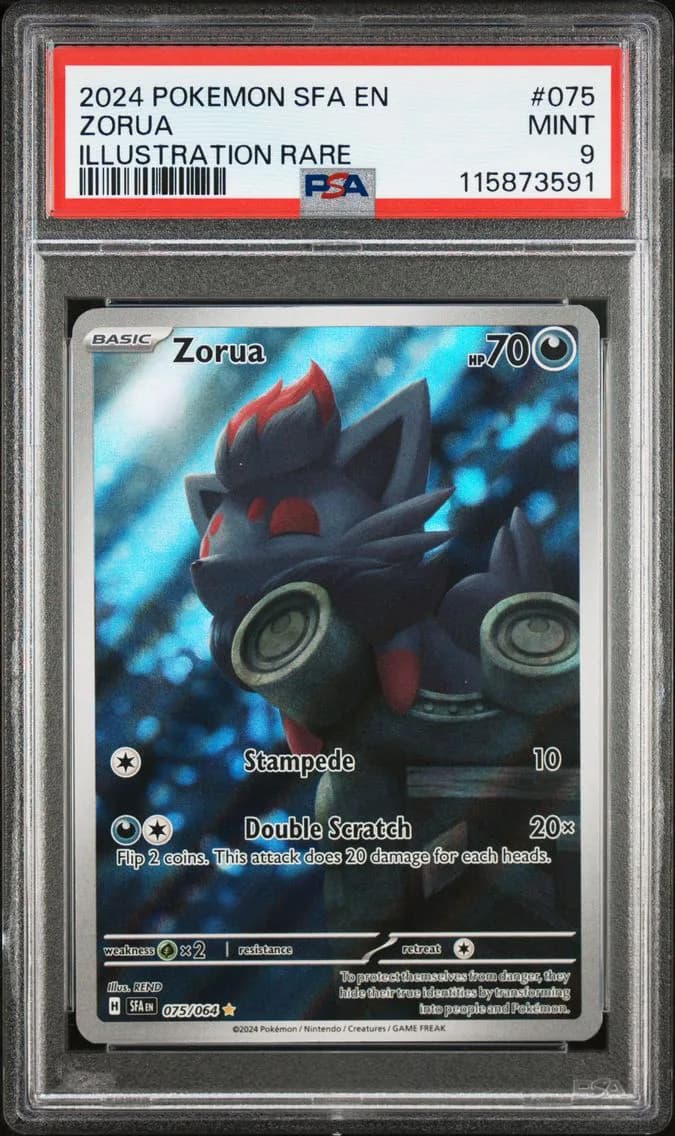 Zorua, Shrouded Fable, PSA 9