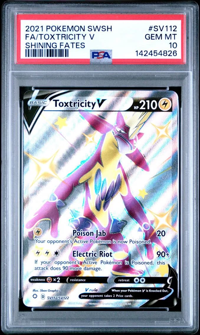 Toxtricity V, Sword & Shield Shining Fates, PSA 10