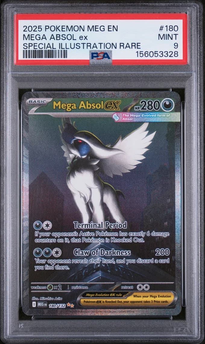 Mega Absol EX, Mega Evolution, PSA 9