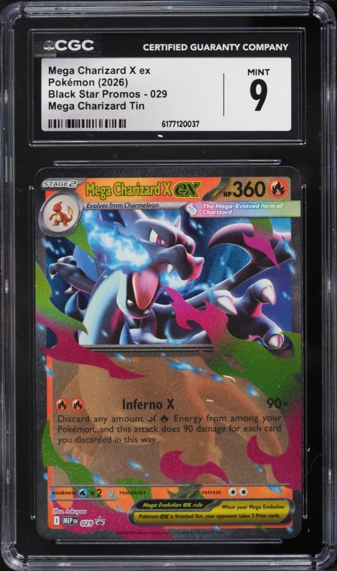 X Ex, Black Star Promos - Mega Evolution MEP EN, CGC 9