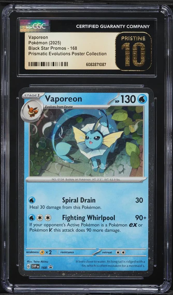 Vaporeon, Black Star Promos - Scarlet & Violet SVP EN, CGC 10