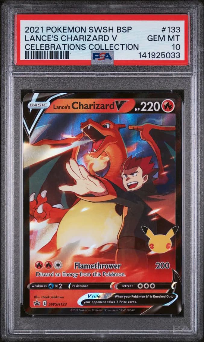 Lance's Charizard V, Swsh Black Star Promo, PSA 10